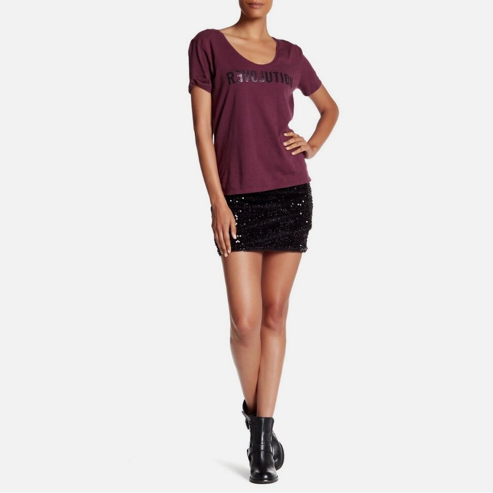 Zadig & Voltaire Jasmina Sequin Mini Skirt
